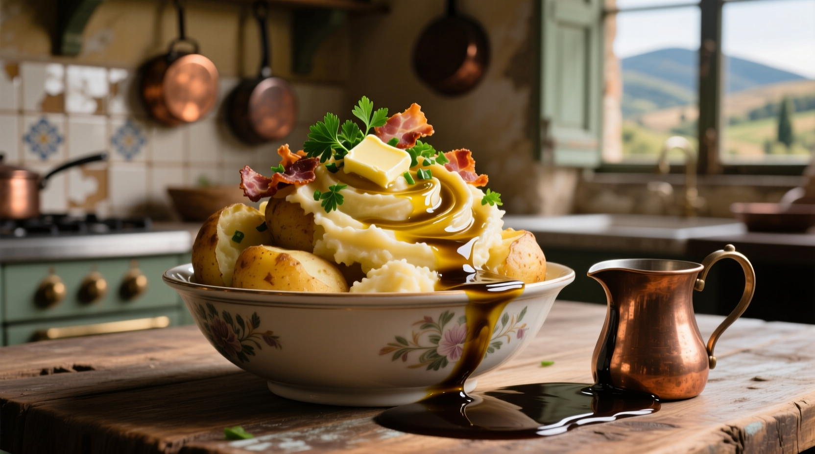 make excessively decadent mashed potatoes with bagna ca