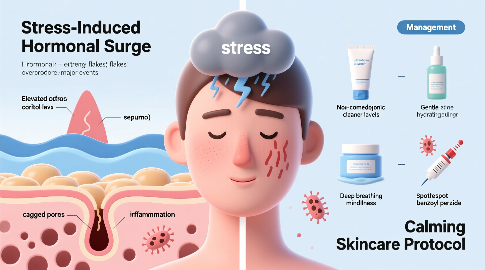 why does acne appear before big events and how to manage sudden breakouts