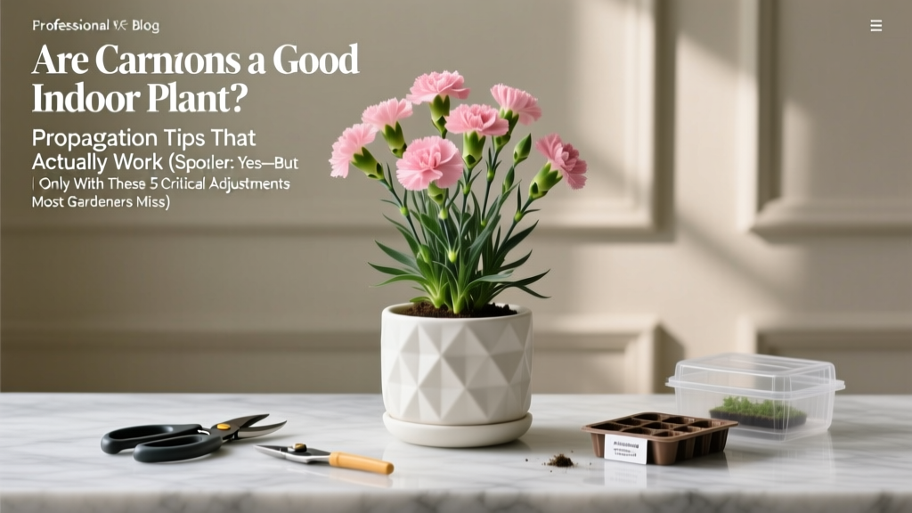 Carnations as Indoor Plants: Science-Backed Success