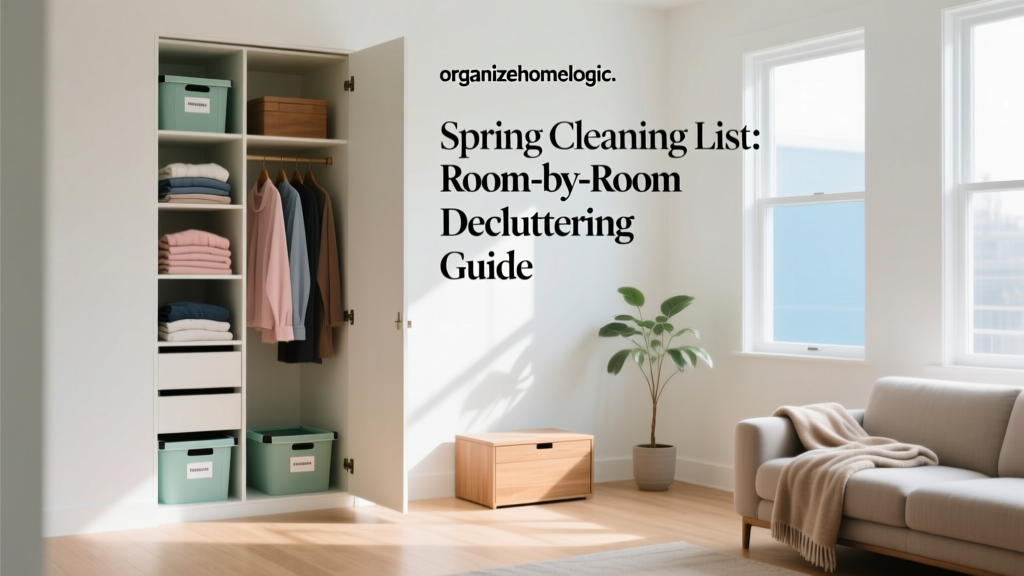 Spring Cleaning List: Room-by-Room Decluttering Guide