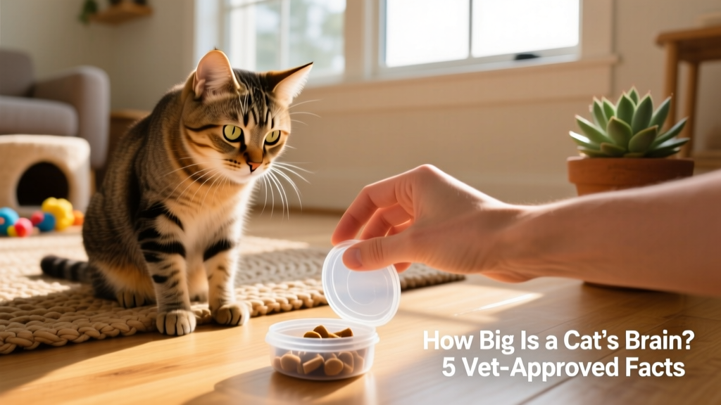 Cat intently watching a human open a treat container, demonstrating observational learning
