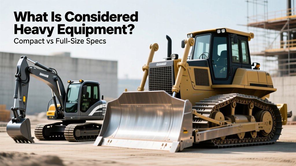 What Is Considered Heavy Equipment? Compact vs Full-Size Specs
