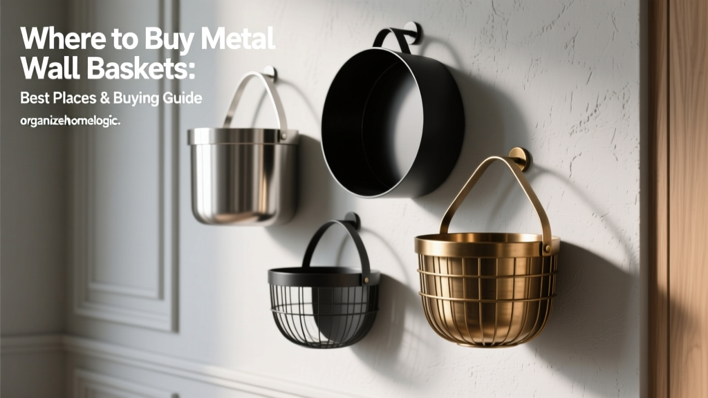 Where to Buy Metal Wall Baskets: Best Places & Buying Guide