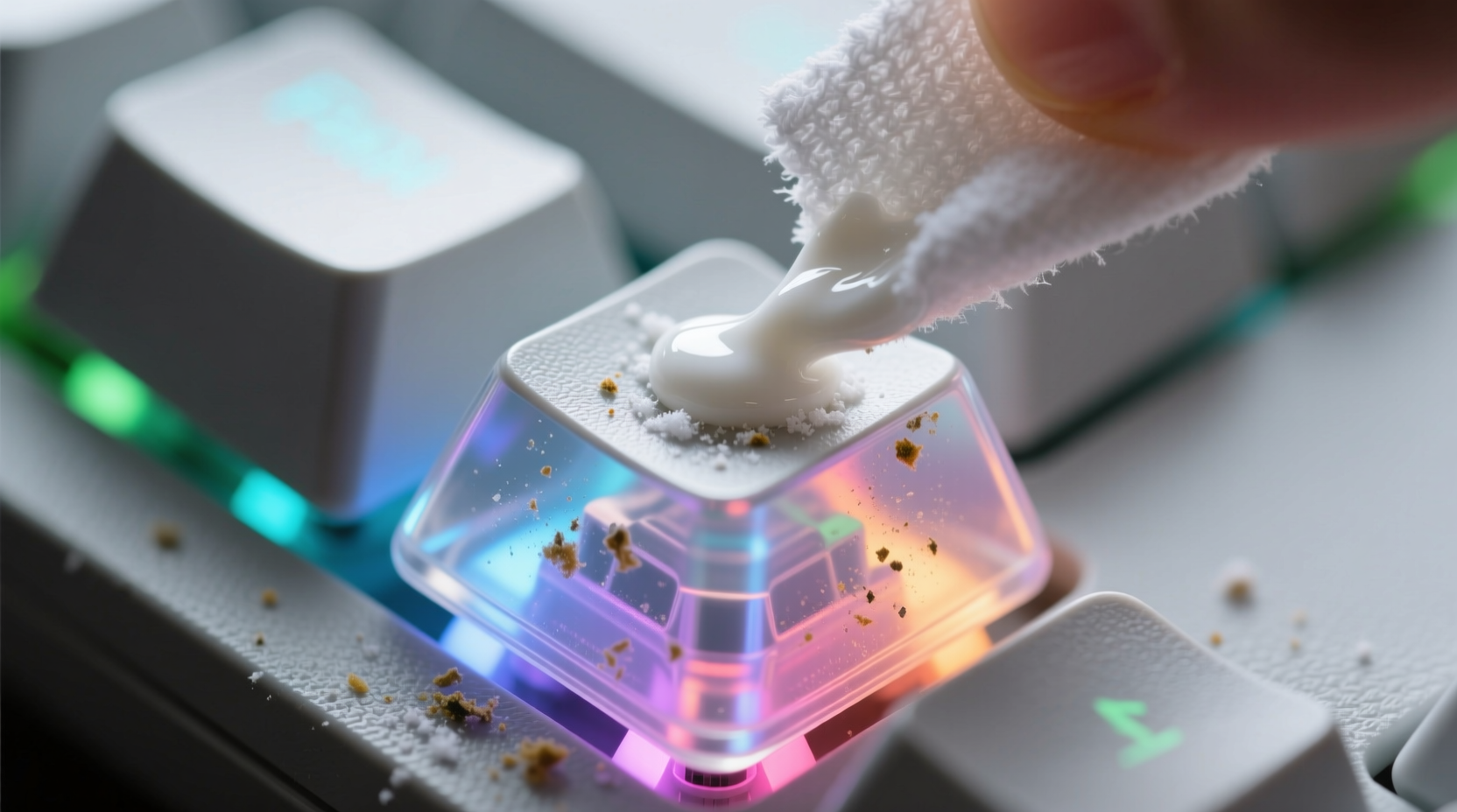 baking soda paste safe for rgb keyboard keys