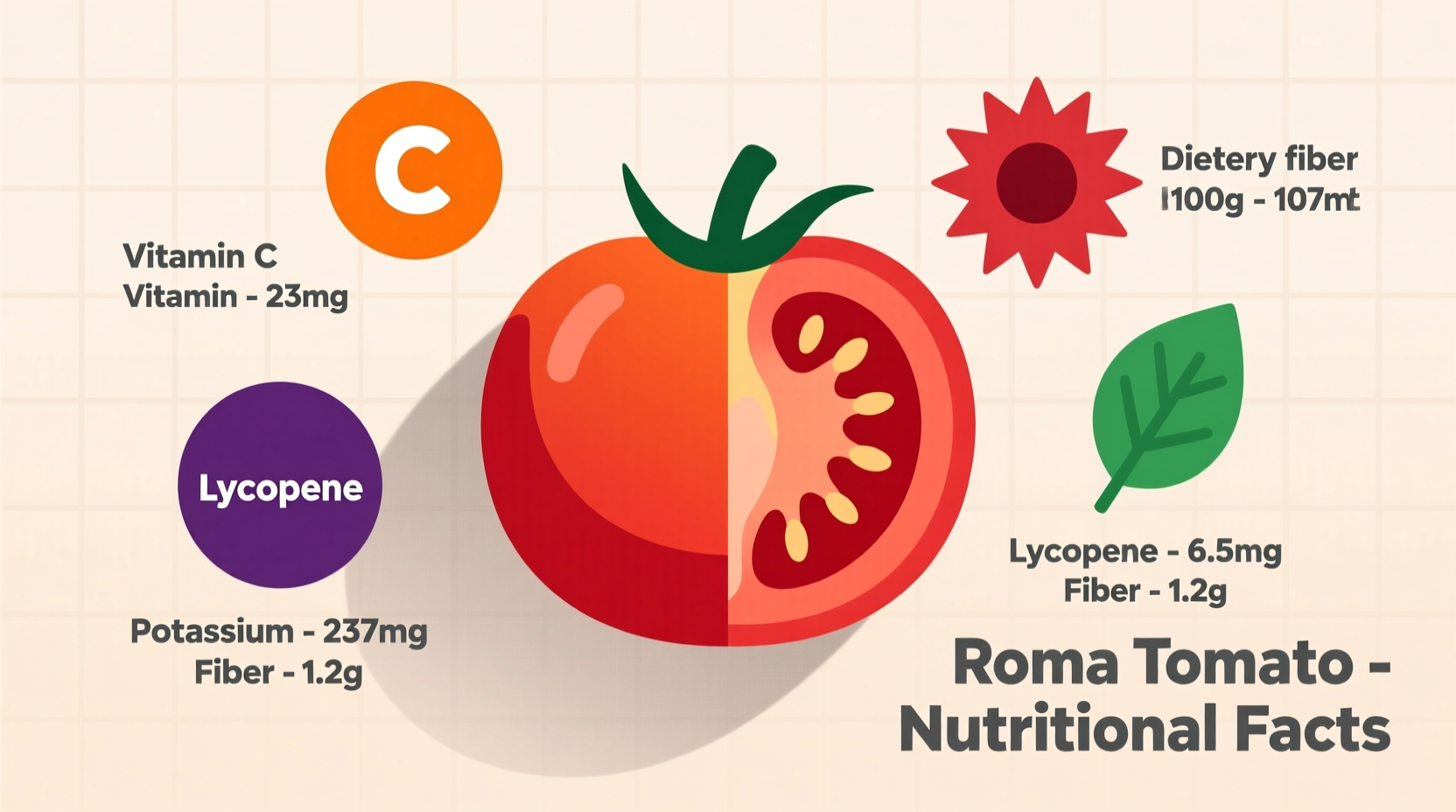 Roma Tomato Nutrition Facts and Health Benefits