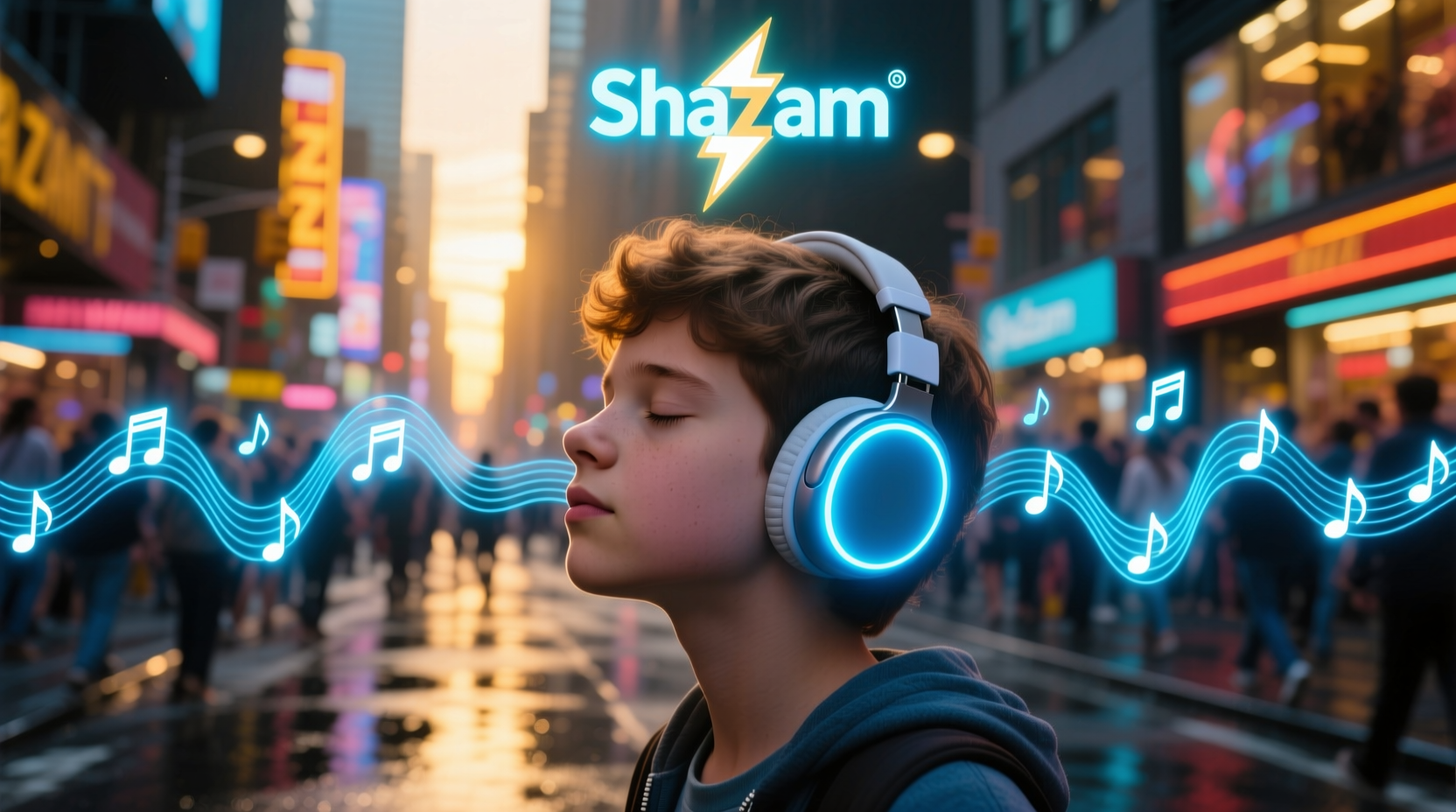 shazam can identify songs while wearing headphones