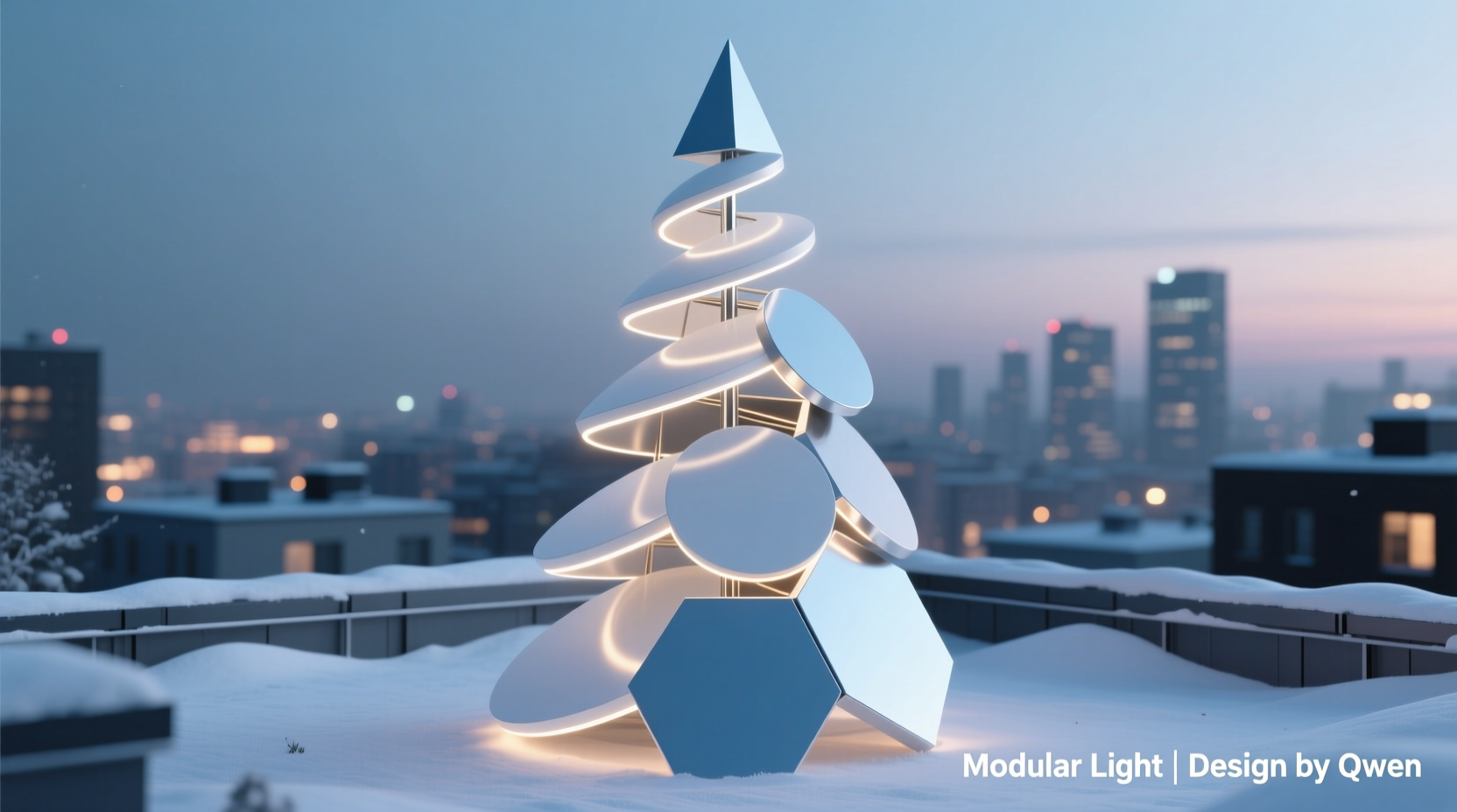 how to build a modular christmas tree using geometric shapes and modern design