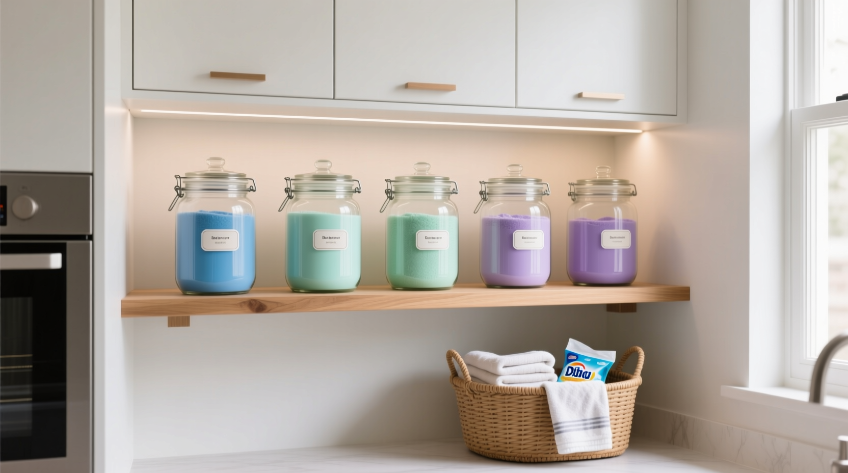 laundry detergent storage ideas