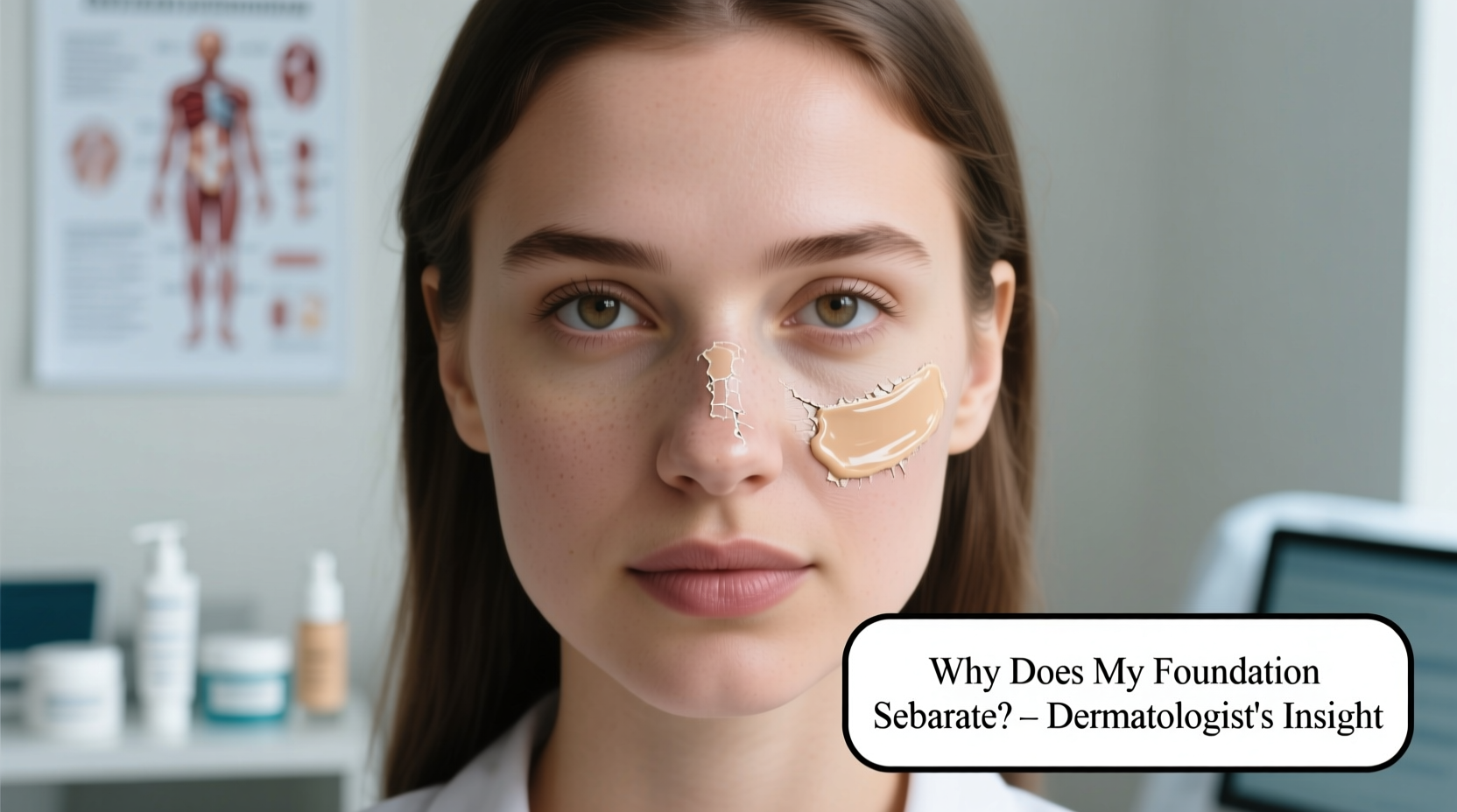 why does my foundation separate on my nose by midday regardless of primer