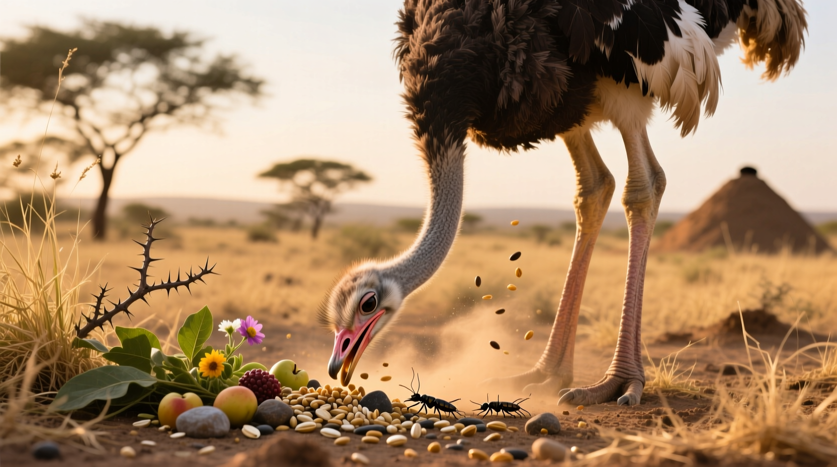 Ostrich Diet Explained: What Ostriches Eat in Wild & Captivity