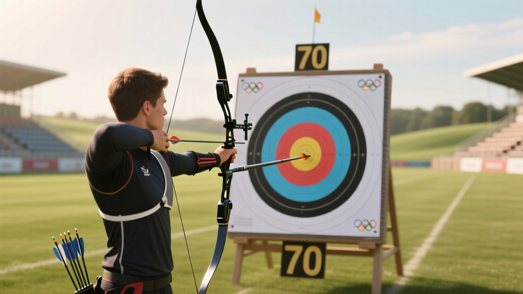Olympic Archery Target Distance: 70 Meters