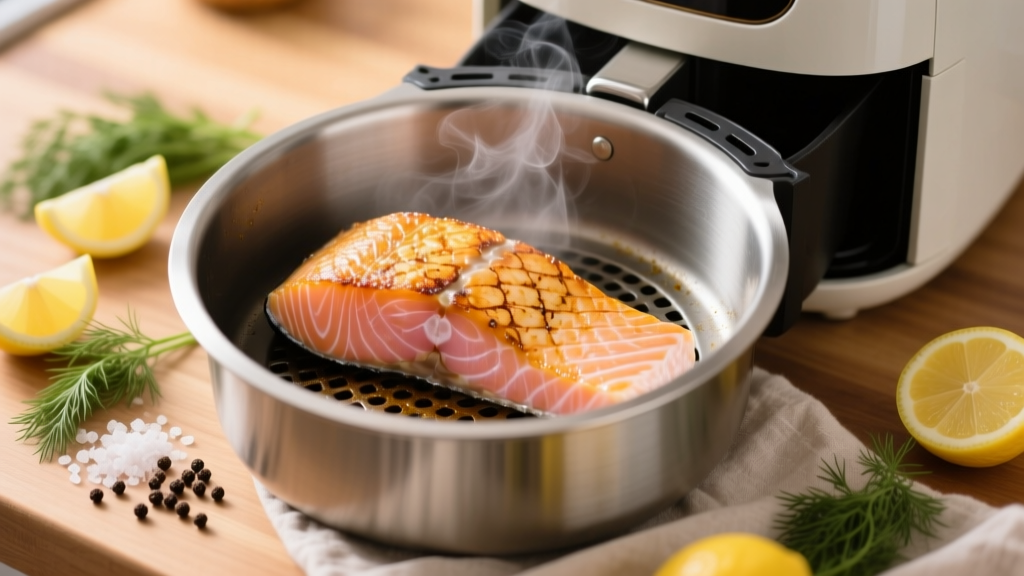Air Fryer Salmon: Crispy Skin, Juicy Flesh