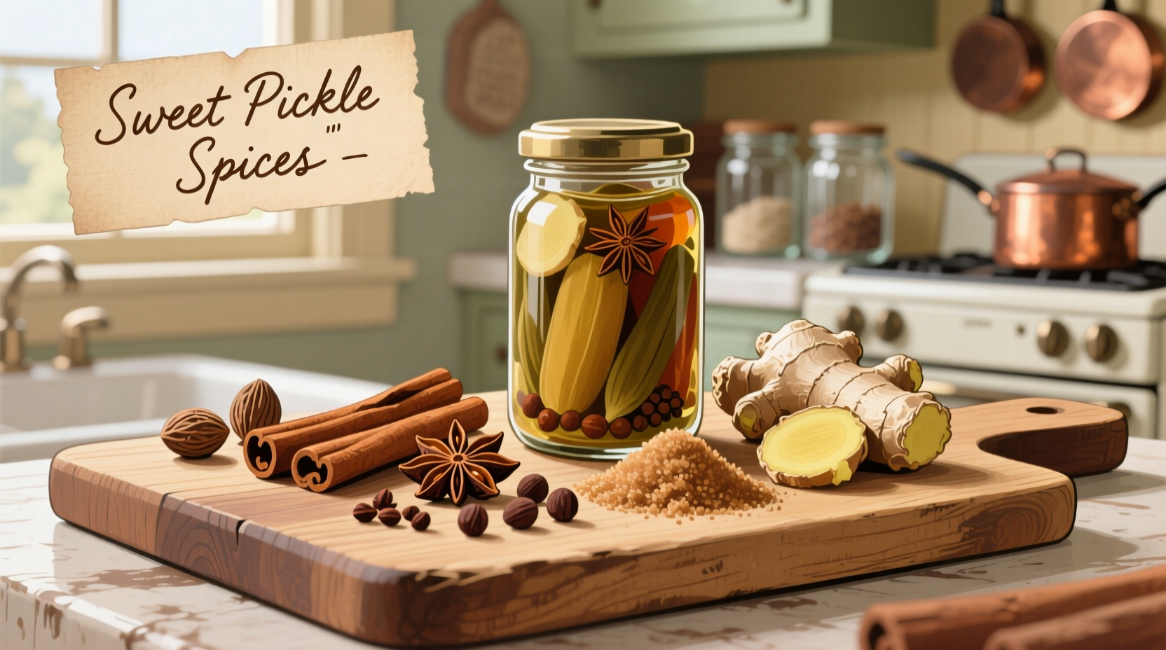 spices for sweet pickles