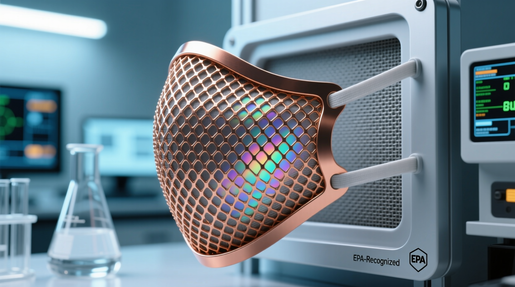 how to sanitize copper mesh mask filters safely