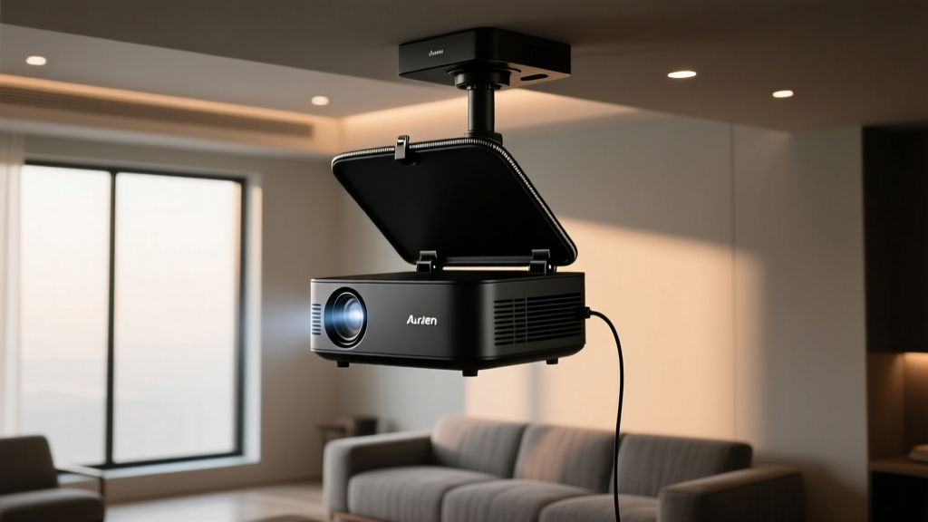 Aurzen Zip Tri-Fold Projector: Smart Home Automation Integration Guide