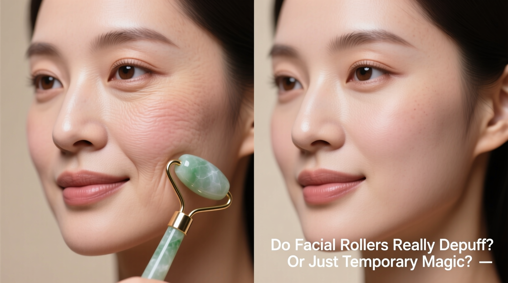 do facial rollers really depuff or is it temporary magic