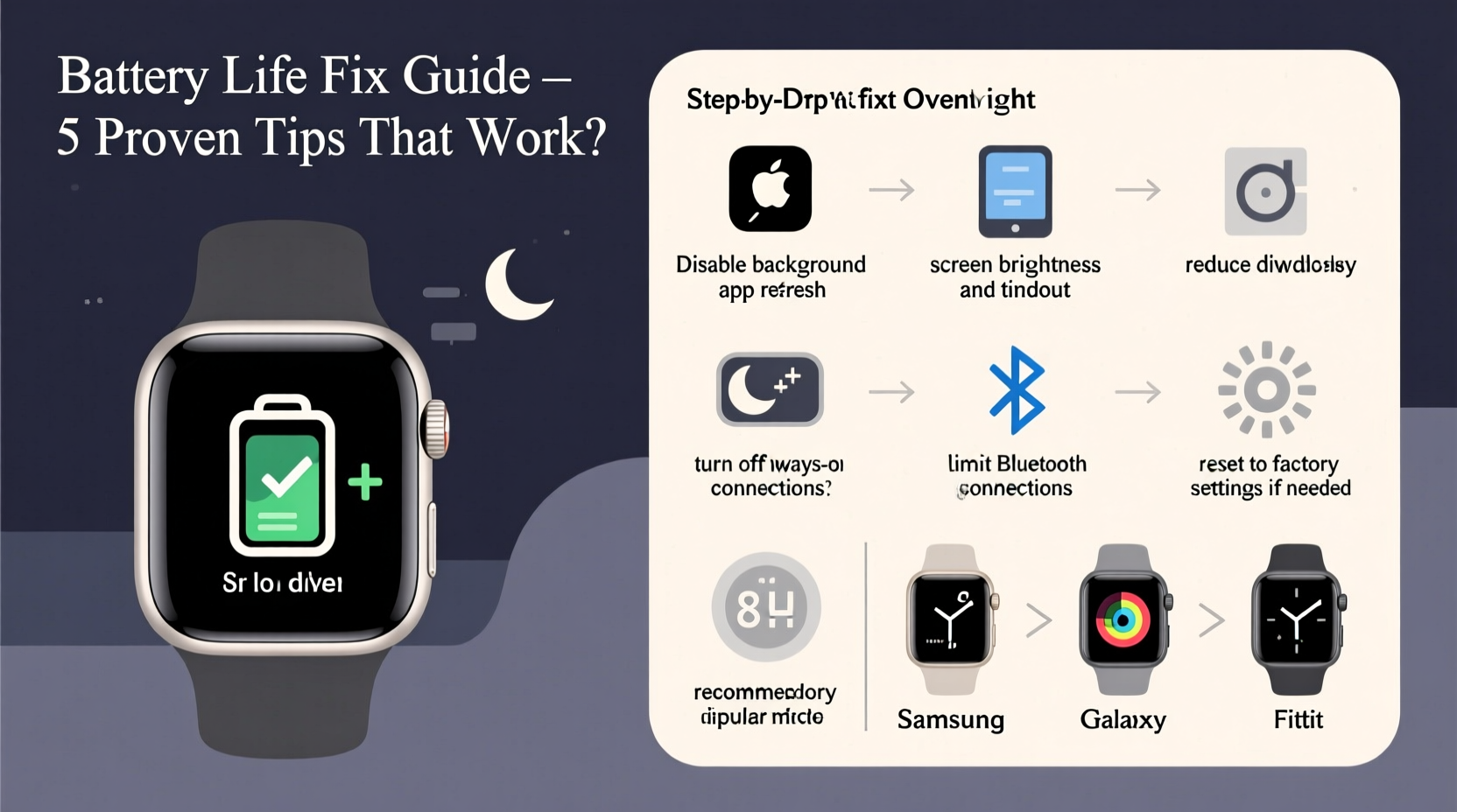 why does my smartwatch battery die so fast overnight fixes that stick