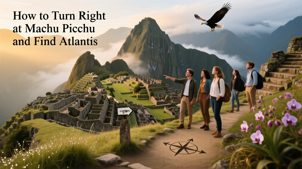 View of Machu Picchu in the morning in Peru