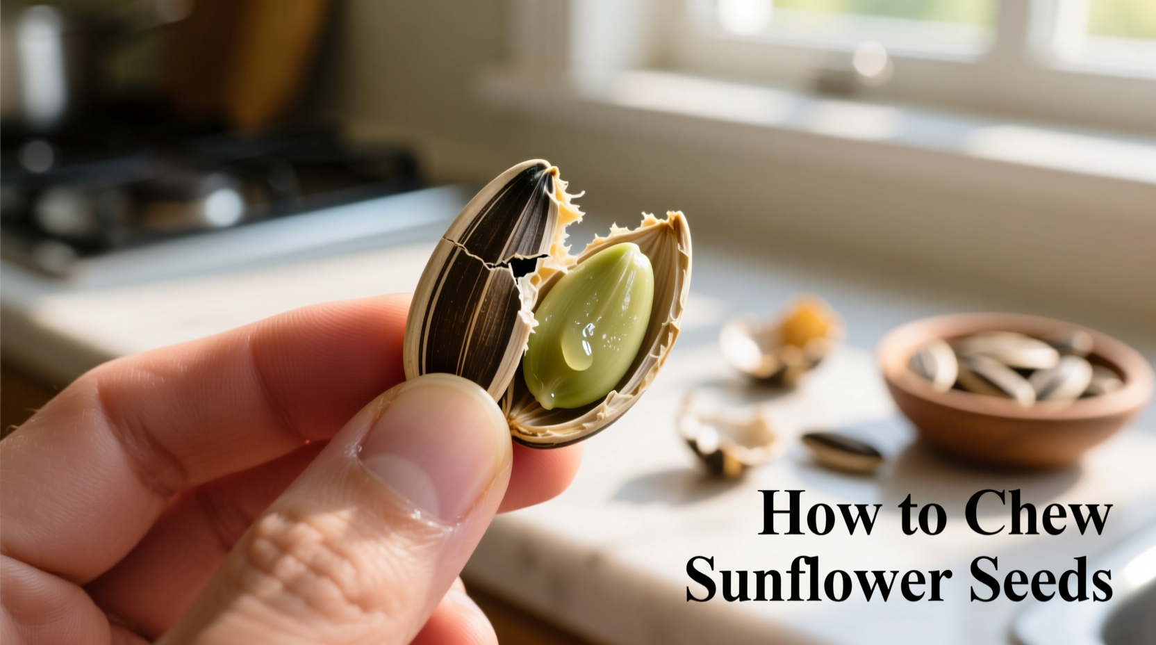 how to chew sunflower seeds
