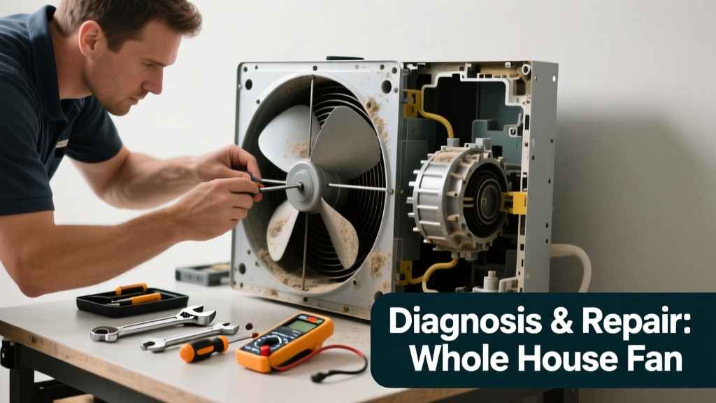 Fixing a Noisy Whole House Fan: Diagnosis & Repair