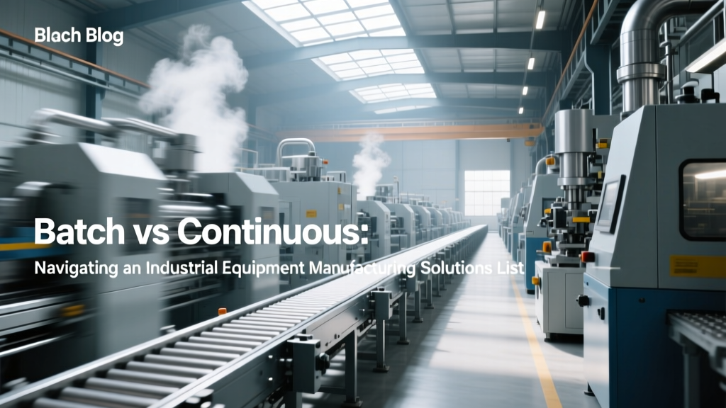 Batch vs Continuous: Navigating an Industrial Equipment Manufacturing Solutions List