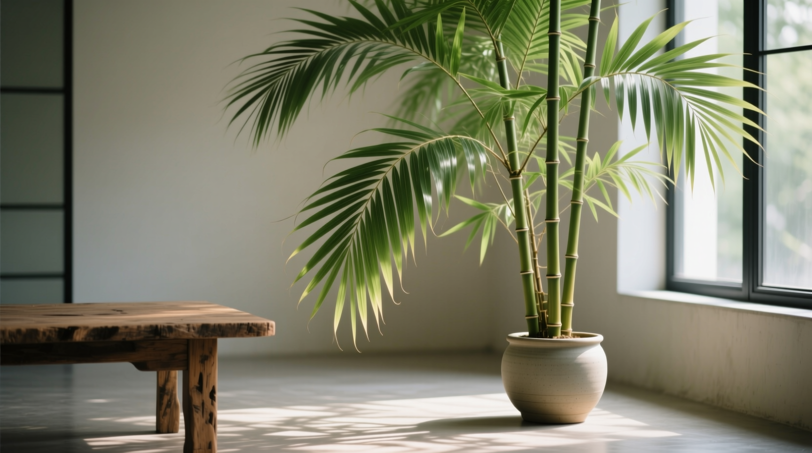 bamboo palm plant