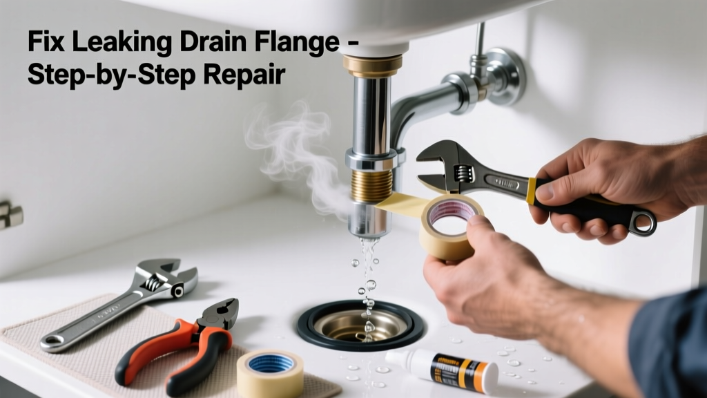 Fix a Leaking Drain Flange Making Gurgling or Hissing Noises