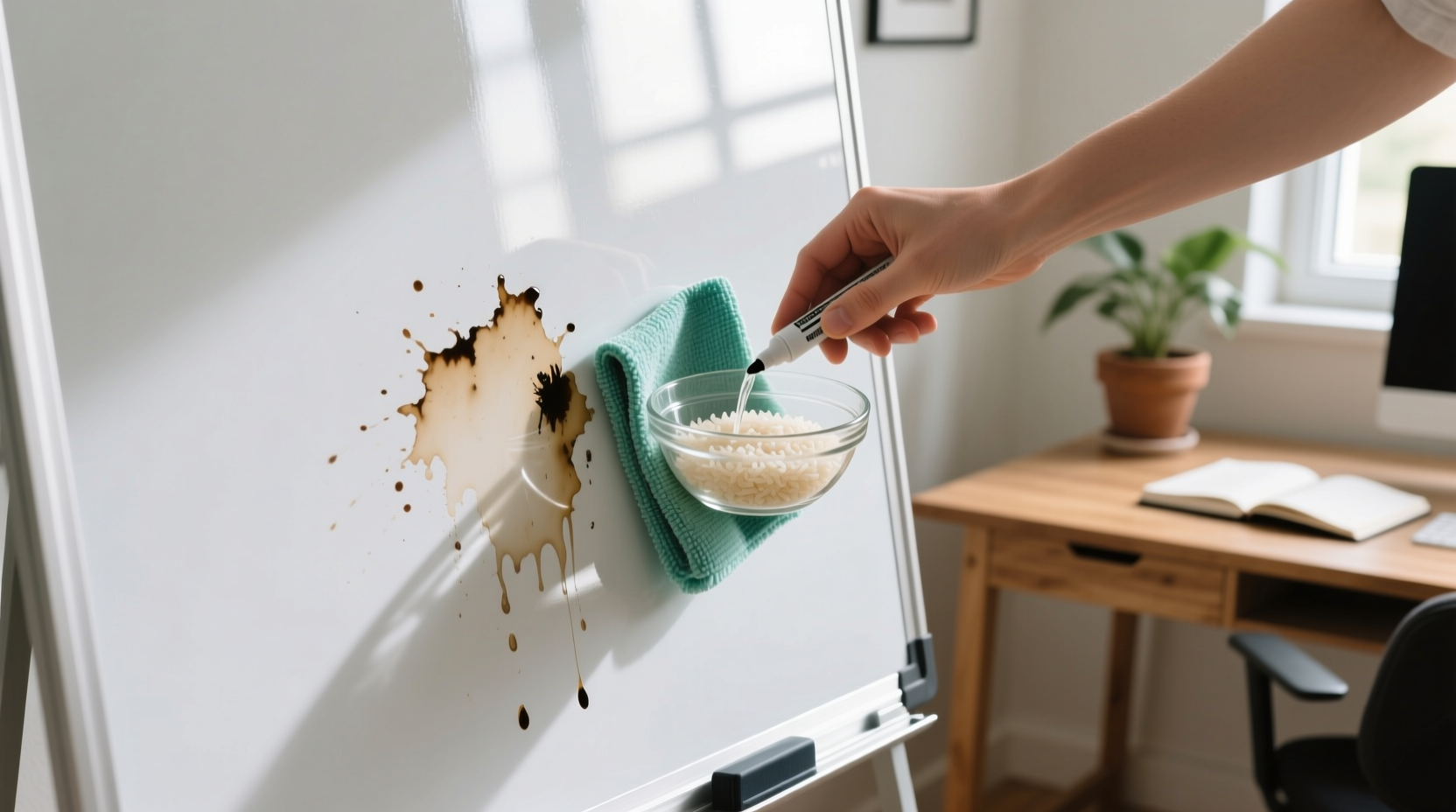 rice vinegar whiteboard cleaner