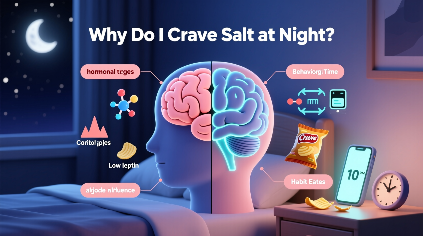 why do i crave salty snacks at night hormonal and habit based explanations