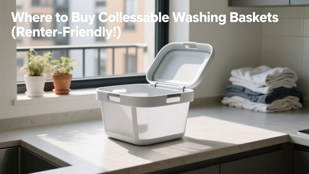 Where to Buy Collapsible Washing Baskets (Renter-Friendly!)