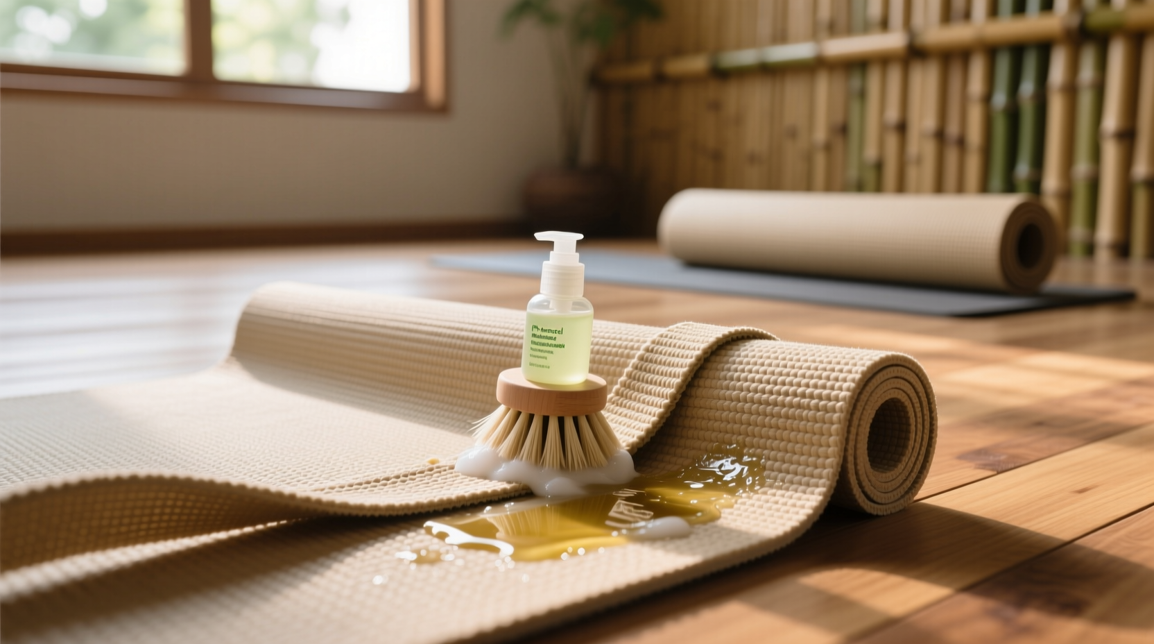 how to clean yoga mat straps properly