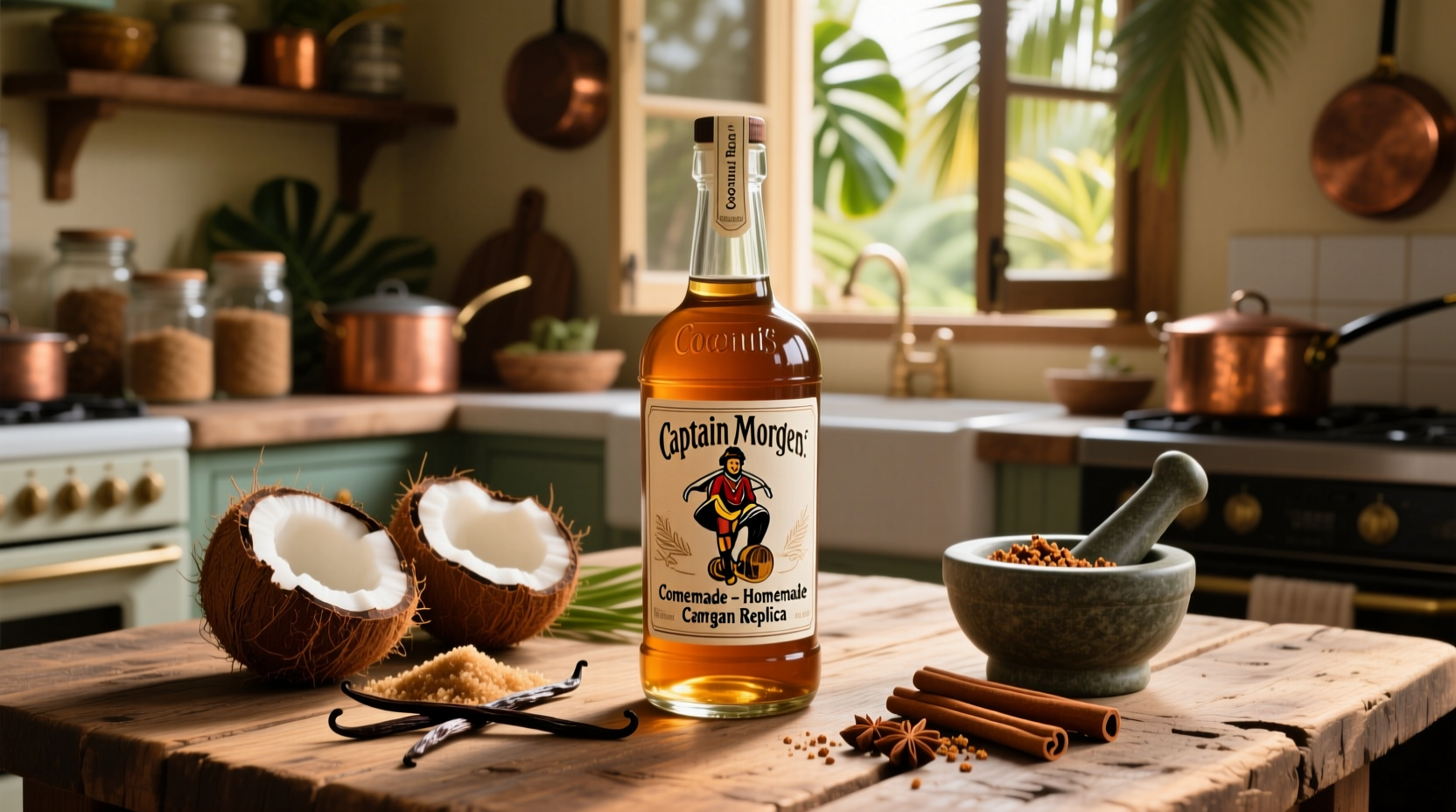 diy coconut rum homemade captain morgans recipe