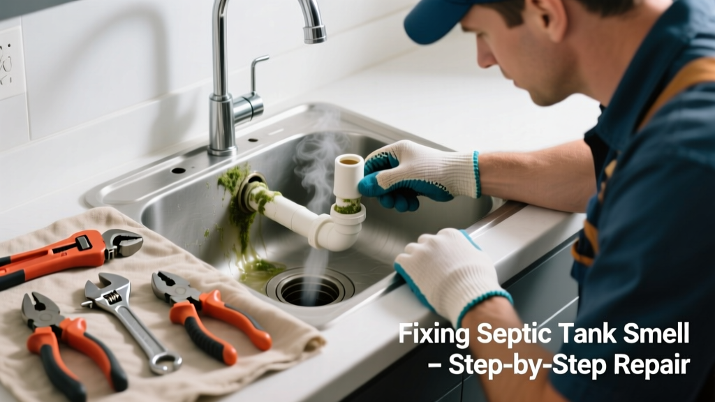 Fixing Septic Tank Smell in the Kitchen Sink Area