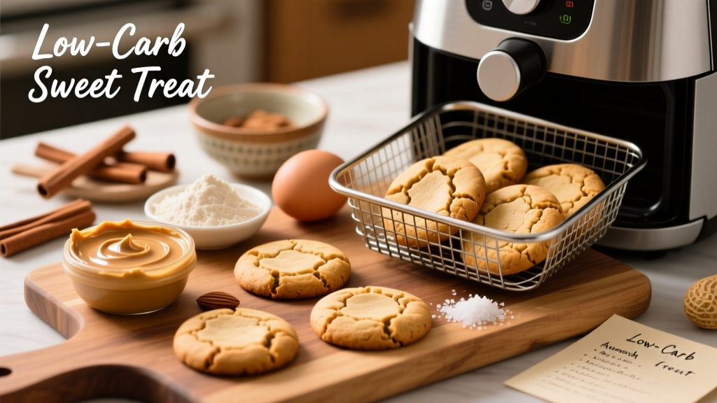 Keto Peanut Butter Cookies: Air Fryer Recipe