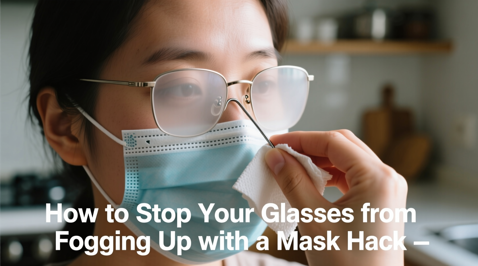 how to stop your glasses from fogging up with a mask hack