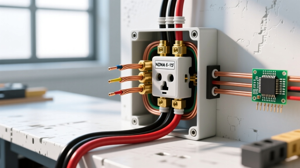 How to Wire a NEMA 6-15 Receptacle for 240V Equipment