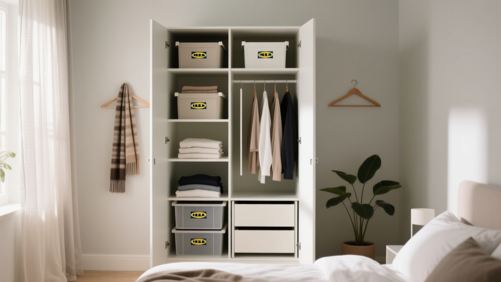 IKEA Small Wardrobe Storage Solutions That Actually Work