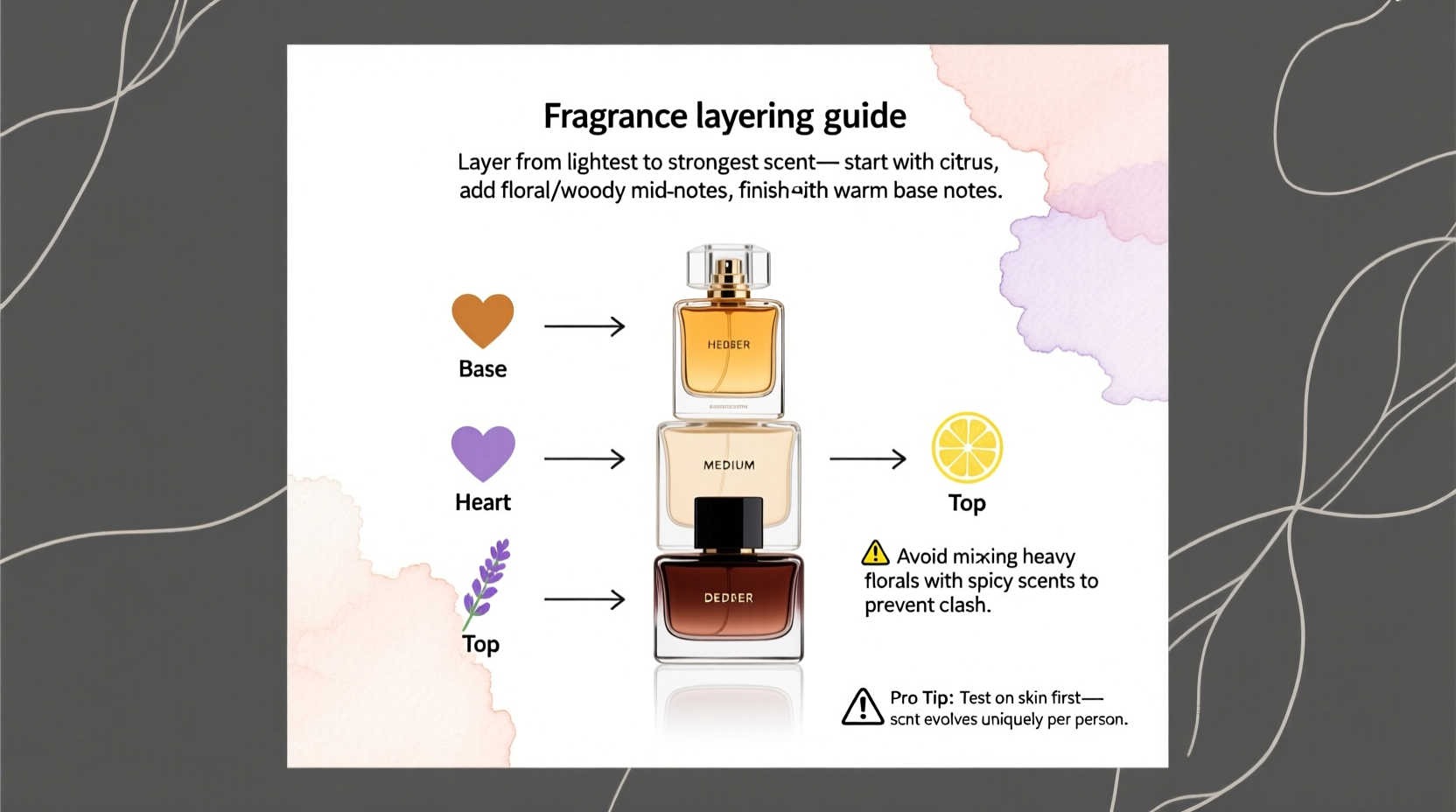 how to layer fragrances without clashing scents and overwhelming others