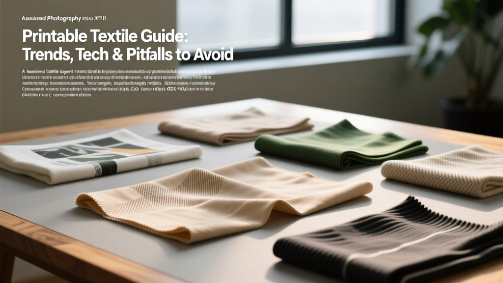 Printable Textile Guide: Trends, Tech & Pitfalls to Avoid