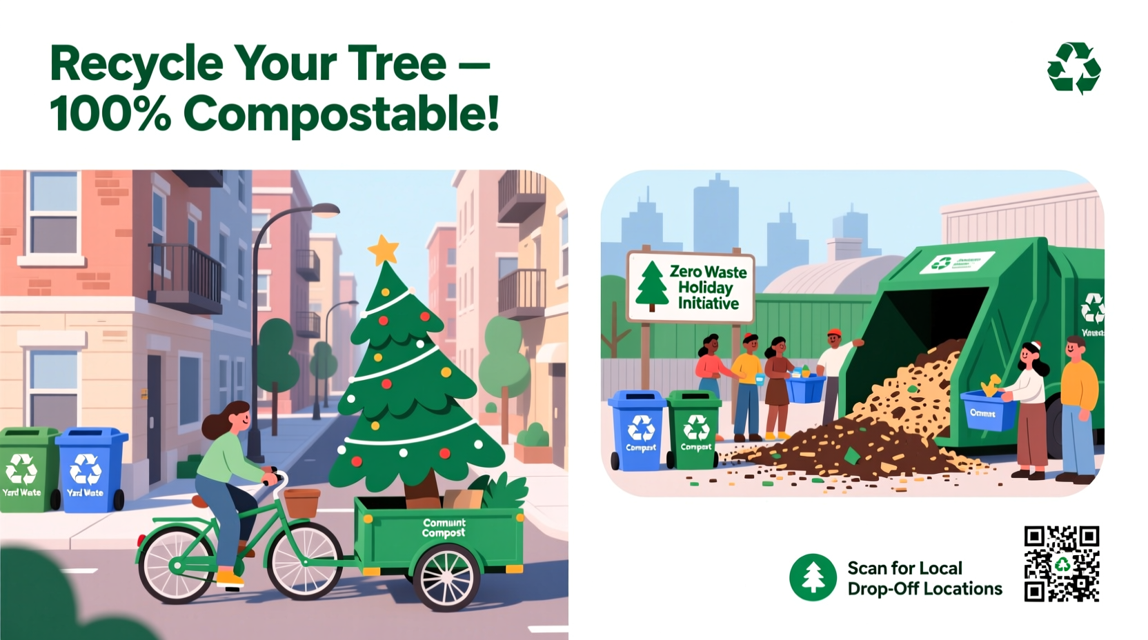eco friendly christmas tree disposal options near urban neighborhoods
