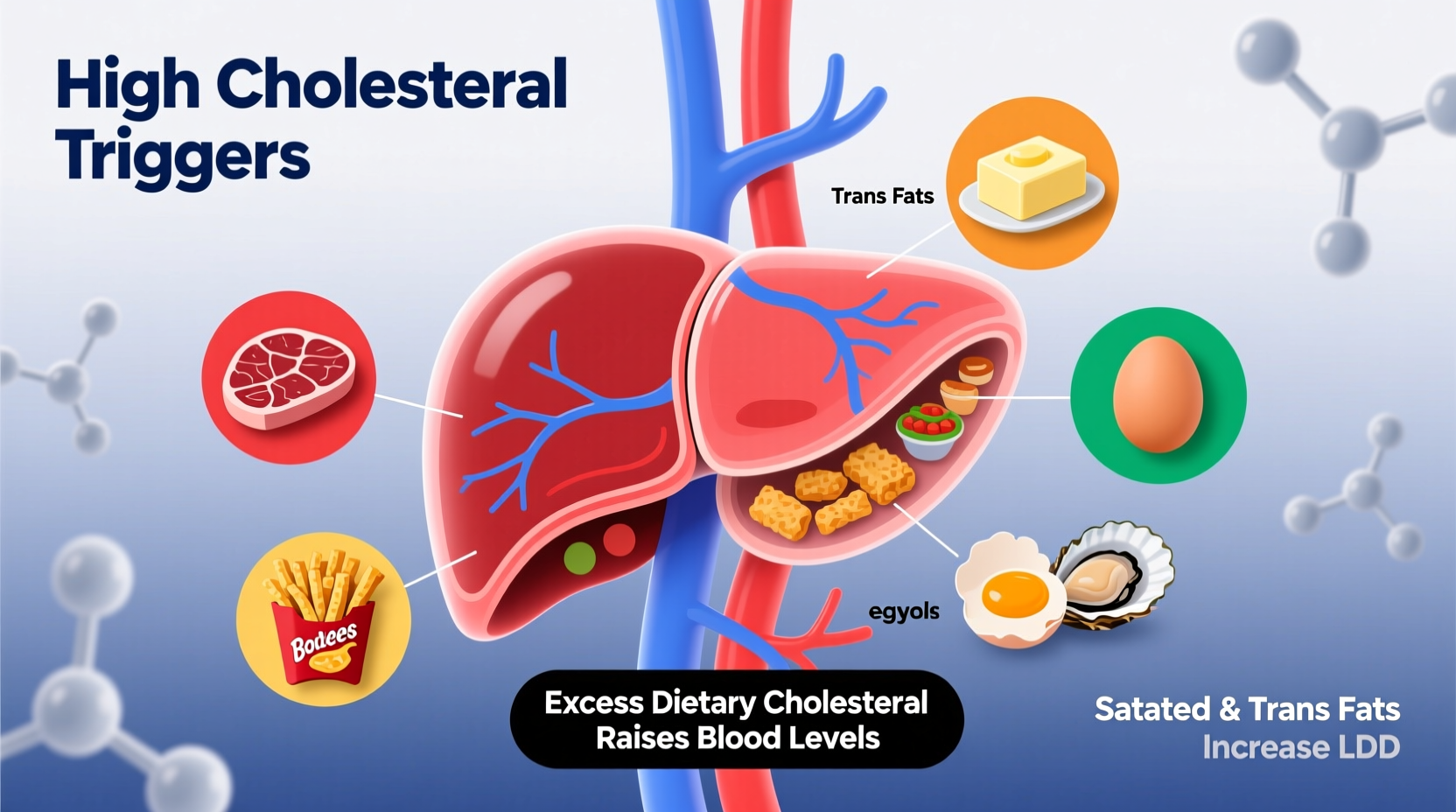 what causes high cholesterol food