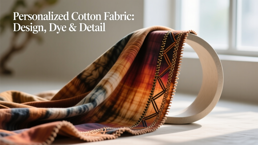 Personalized Cotton Fabric: Design, Dye & Detail