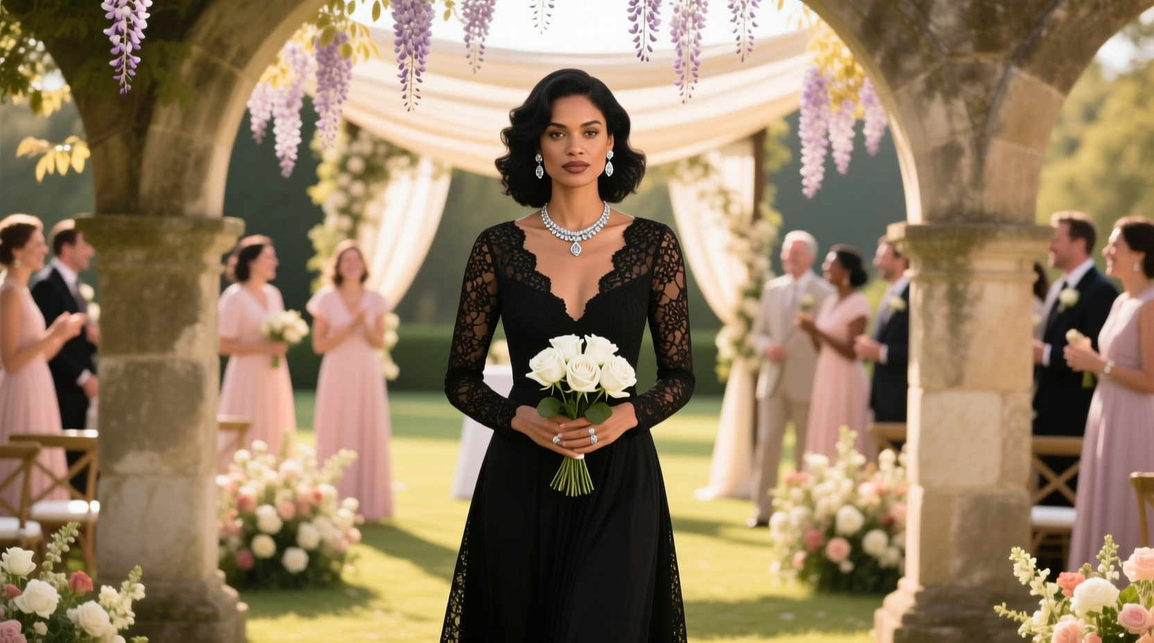 is it okay to wear black at a wedding