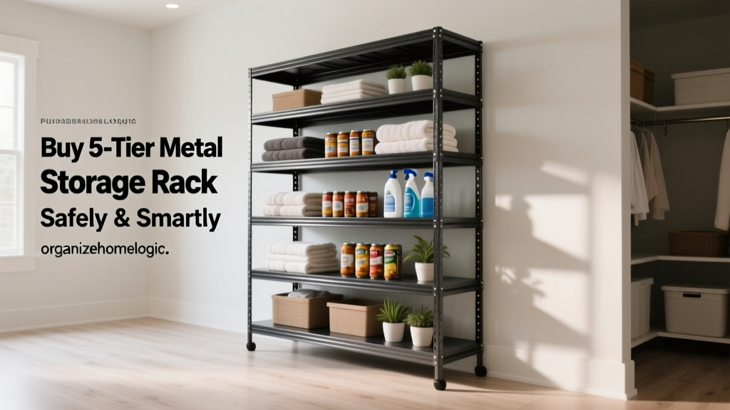 Buy 5-Tier Metal Storage Rack Safely & Smartly
