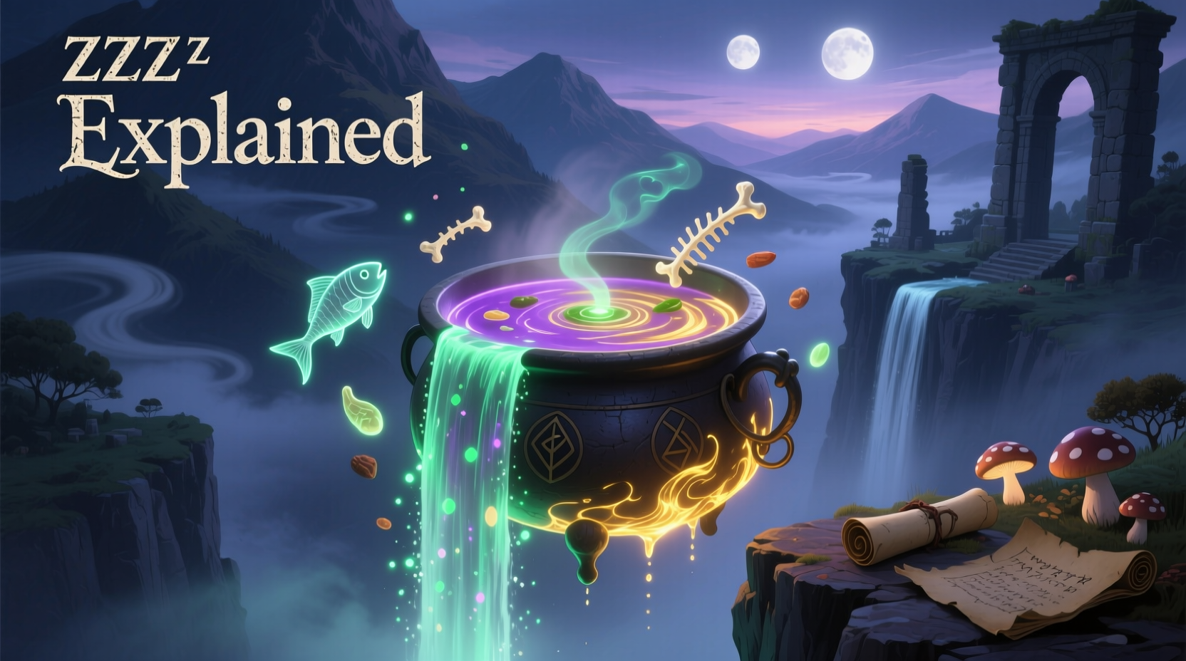 mysterious waterfall soup from zzz explained