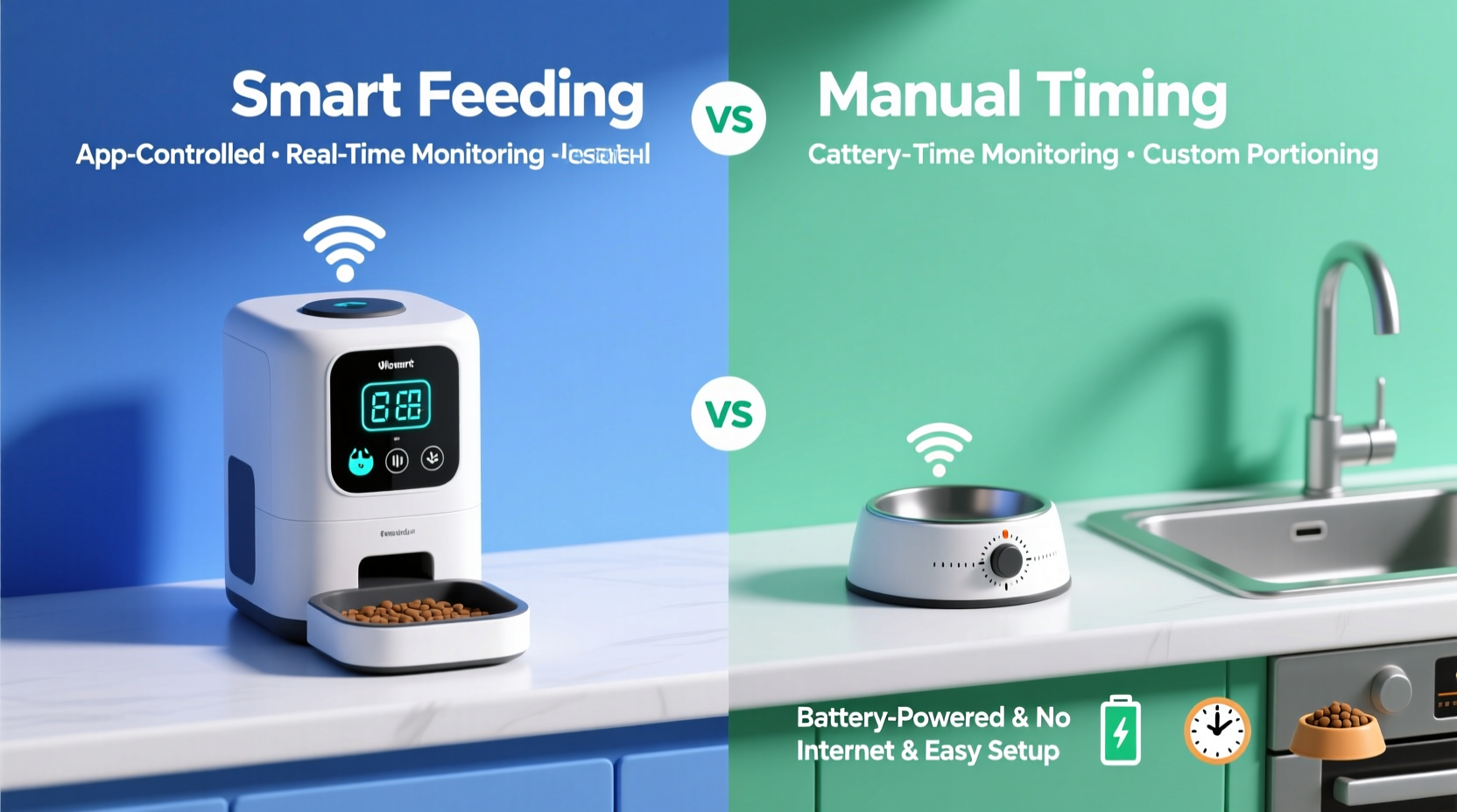 automatic cat feeder vs timed bowl is tech really necessary for pet feeding