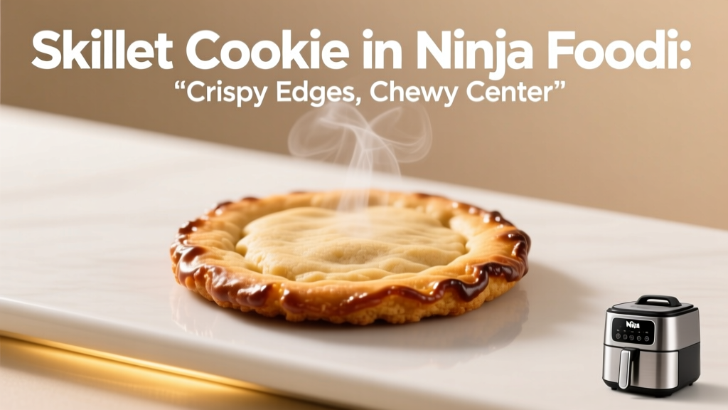 Skillet Cookie in Ninja Foodi: Crispy Edges, Chewy Center