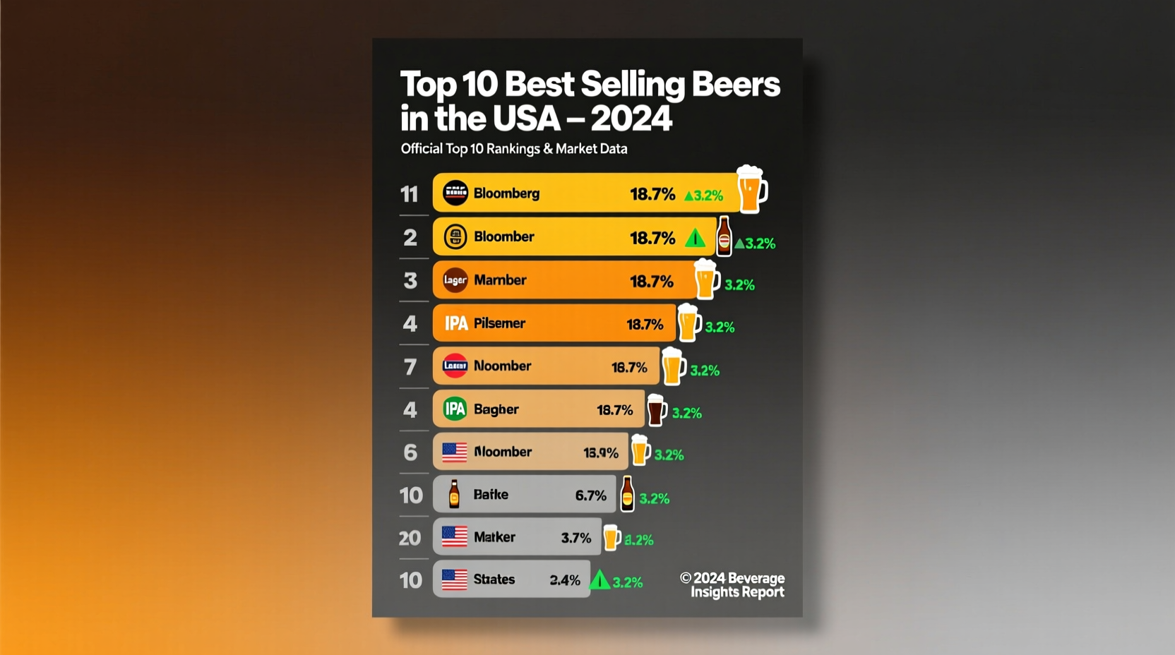 best selling beers in united states