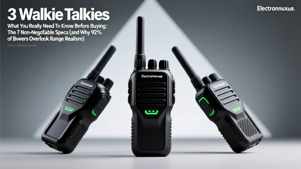 3 Walkie Talkies What You Really Need To Know Before Buying: The 7 Non-Negotiable Specs (and Why 92% of Buyers Overlook Range Realism)