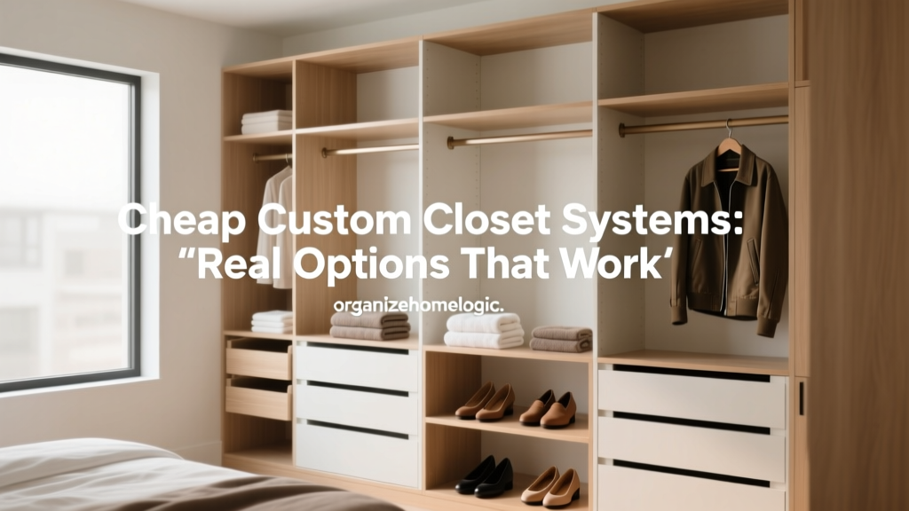 Cheap Custom Closet Systems: Real Options That Work